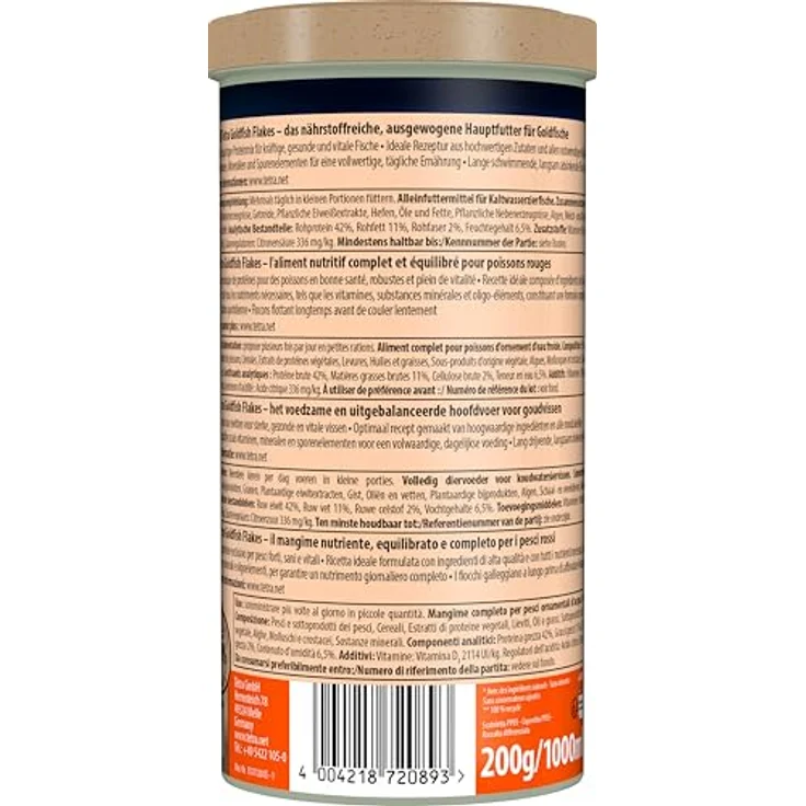 Tetra Goldfish Flakes 1 l, Flockenmischung für Kaltwasserzierfische, mit BioActive Formel und Clean & Clear Water Technologie – Bild 10