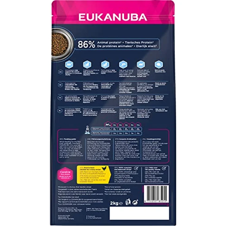 Eukanuba Sterilised Katzenfutter 2 kg, fettarmes Premium Trockenfutter zur Gewichtskontrolle für sterilisierten Katzen – Bild 2