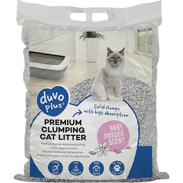 Duvoplus Katzenstreu premium active, klumpend, 0.35 kg, hochabsorbierend mit Aktivkohle
