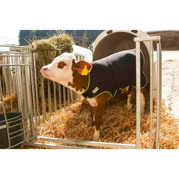 Kerbl Kälberdecke Premium, Heizdecke für Kälber, schwarz, 70 cm – Bild 4