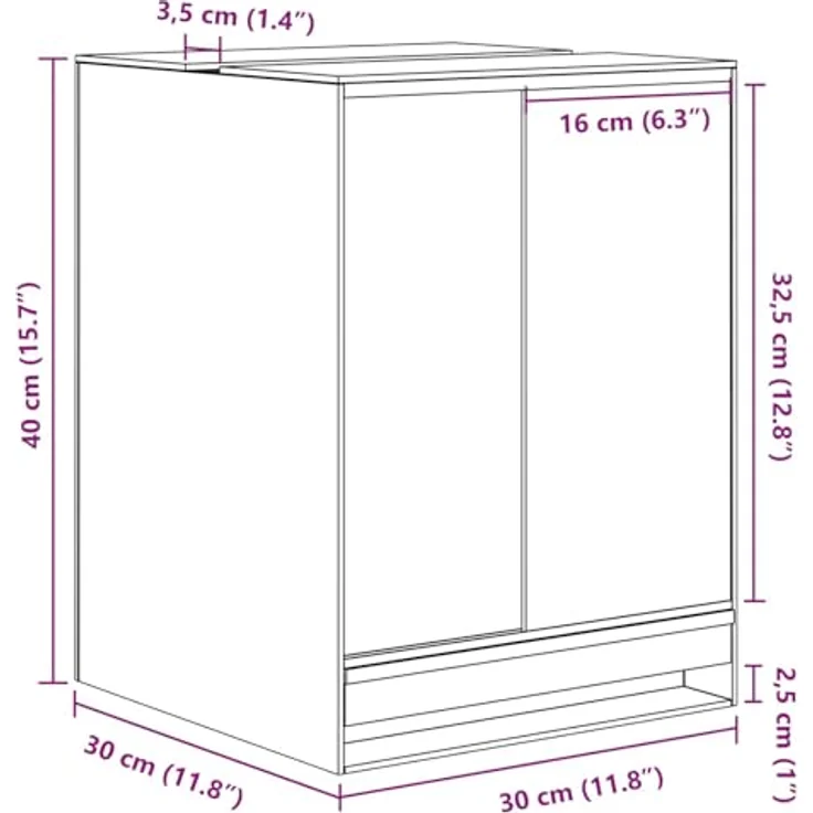 vidaXL Terrarium Transparent 30 x 30 x 40 cm aus kratzfestem Glas, 360-Grad-Sicht, ideal für Reptilien und Amphibien – Bild 3