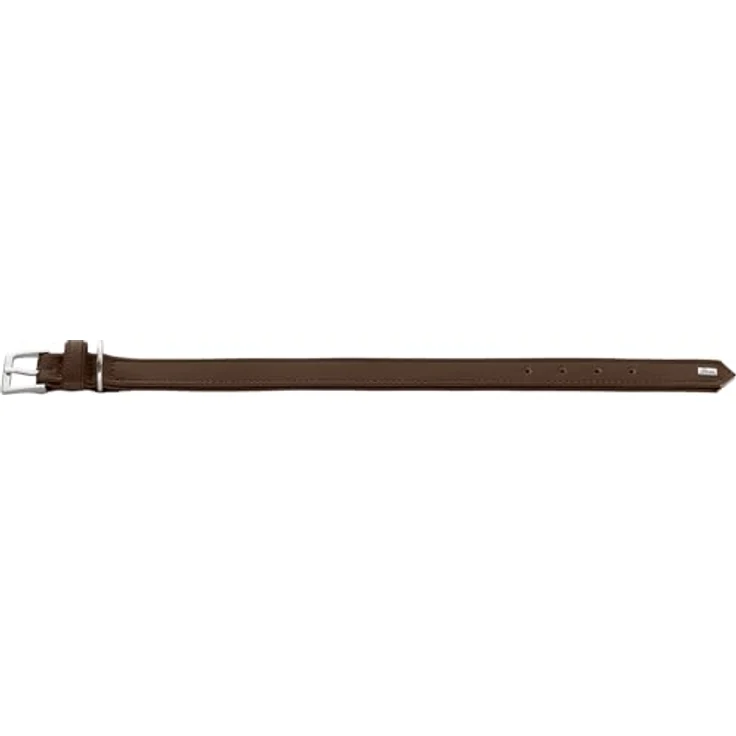HUNTER Hundehalsband Amalfi, schokobraun, vegan, Kunstleder in Nappa-Optik, weich und pflegeleicht, Größe 60, Made in Germany – Bild 2
