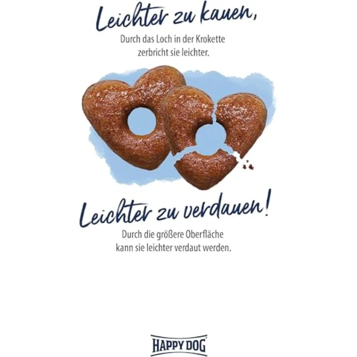 Happy Dog fit & vital Junior, Trockenfutter für Junghunde, 4 kg, ausgewogene Vollnahrung mit Neuseeland-Muschel – Bild 4