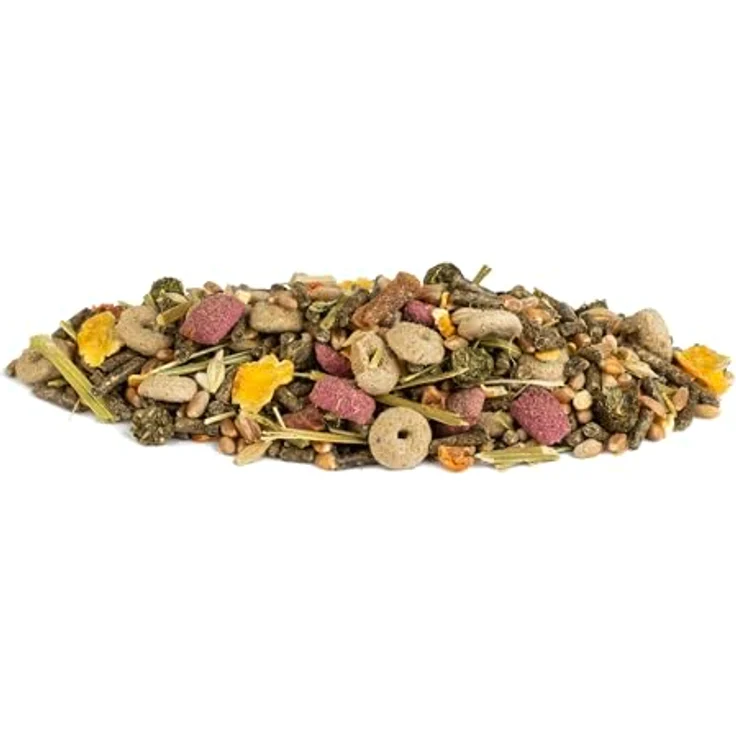 Vitakraft Menu Vital, Hasenfutter für Zwergkaninchen mit Luzerne und Apfel, angereichert mit Kräutern, 5kg, zucker- und getreidefrei, fördert die Verdauung – Bild 4