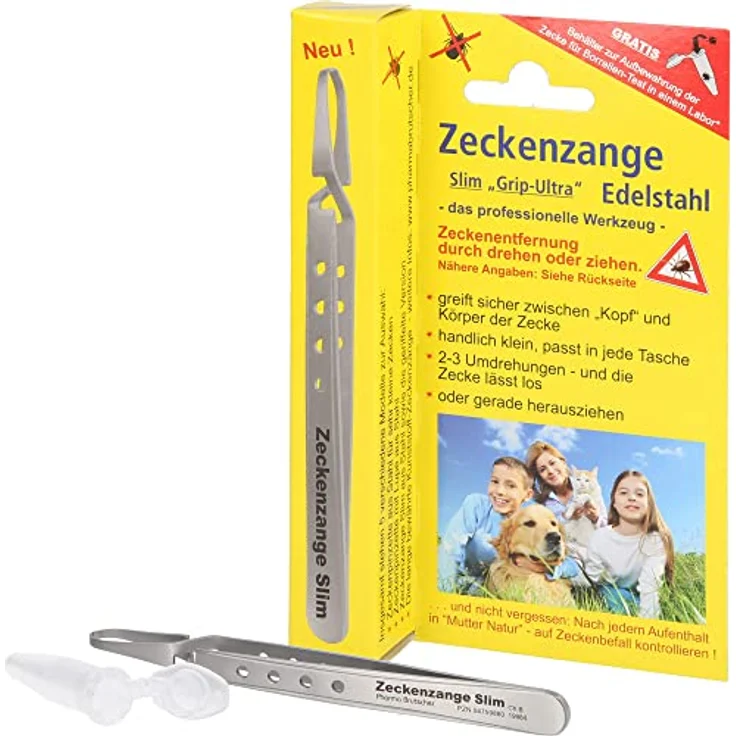 Pharma Brutscher ZECKENZANGE Chirurgenstahl, freiverkäuflich, 1 St – Bild 2