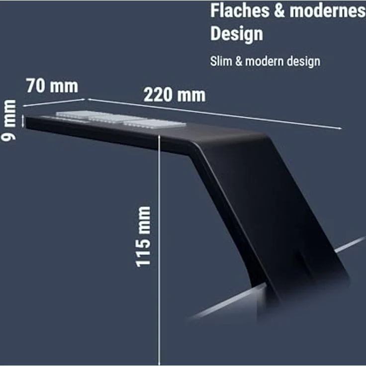 DENNERLE LED Aquariumleuchte Trocal Style Two, 6/8 Watt, Tageslicht 6500 Kelvin, hohe Lumenleistung für Pflanzenwachstum – Bild 4