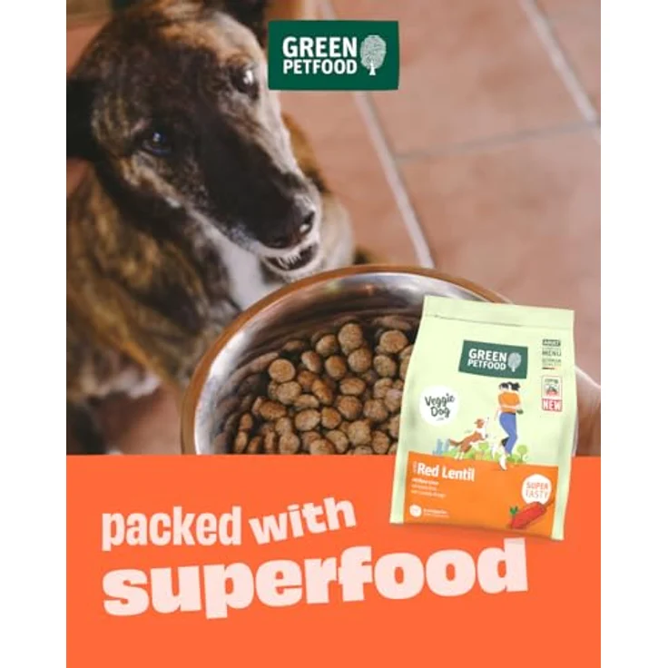 Green Petfood VeggieDog, Hundefutter mit roter Linse, 5x900 g - vegetarisch und gut verdaulich mit Präbiotika – Bild 6