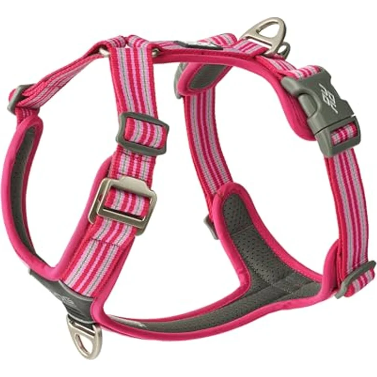 DOG Copenhagen Comfort Walk Air 3.0 Hundegeschirr, ergonomisches Welpengeschirr in Wild Rose, Größe S mit reflektierendem Besatz und zwei Leinenbefestigungen – Bild 1