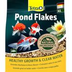 Tetra Pond Flakes 4 l, biologisch ausgewogenes Fischfutter für Teichfische, fördert Wachstum und Wasserqualität