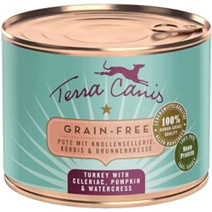 Terra Canis Pute, Sellerie, Kürbis & Brunnenkresse, Getreidefreies Nassfutter, 200g, Premium Hundefutter in 100% Lebensmittelqualität, Glutenfrei & Reichhaltig – Bild 1