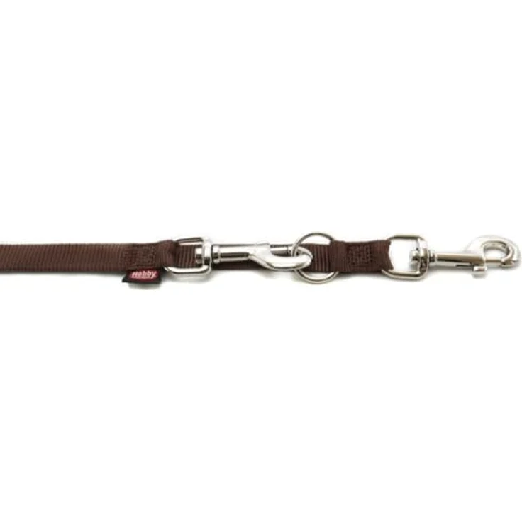 Nobby Führleine Classic, braun, 200 cm lang, 25 mm breit, hochwertige Materialien, flexibel und langlebig – Bild 1