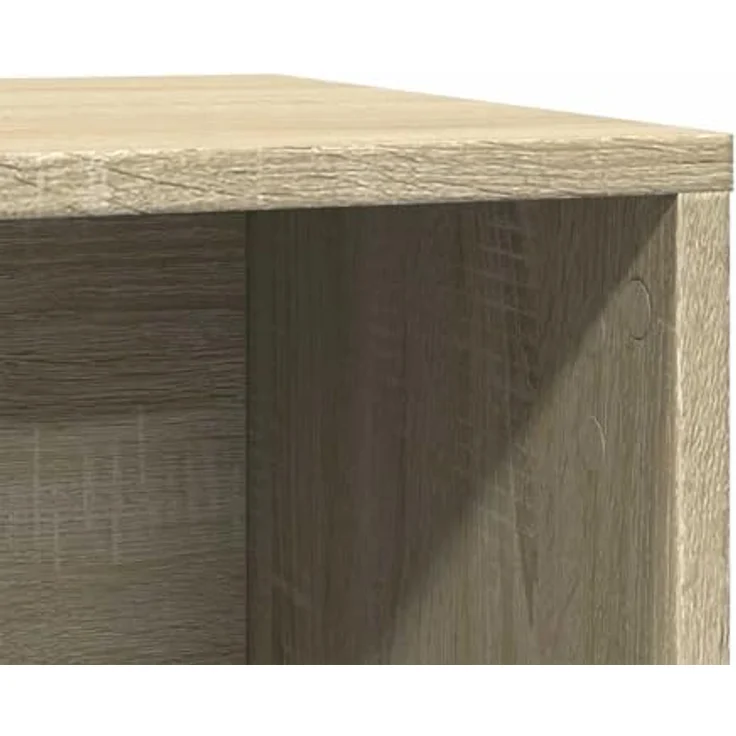 vidaXL Katzentoilette Sonoma Eiche 60x40x40 cm Holzwerkstoff, Cat Litter Box mit verstecktem Design und vielseitiger Nutzungsfunktion – Bild 6