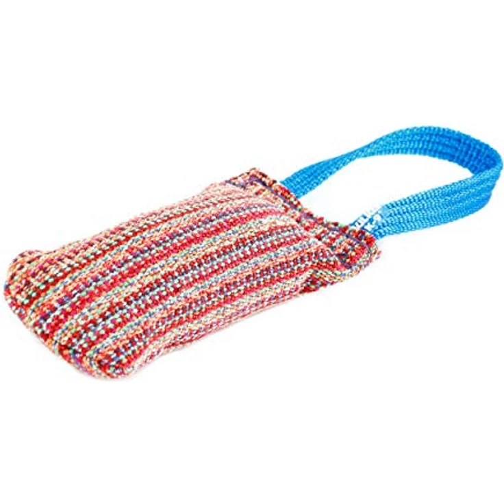 JULIUS K-9 Beisswurst aus Baumwolle-Nylon, robust, 20 cm x 5,5 cm, mit Handschlaufe – Bild 1