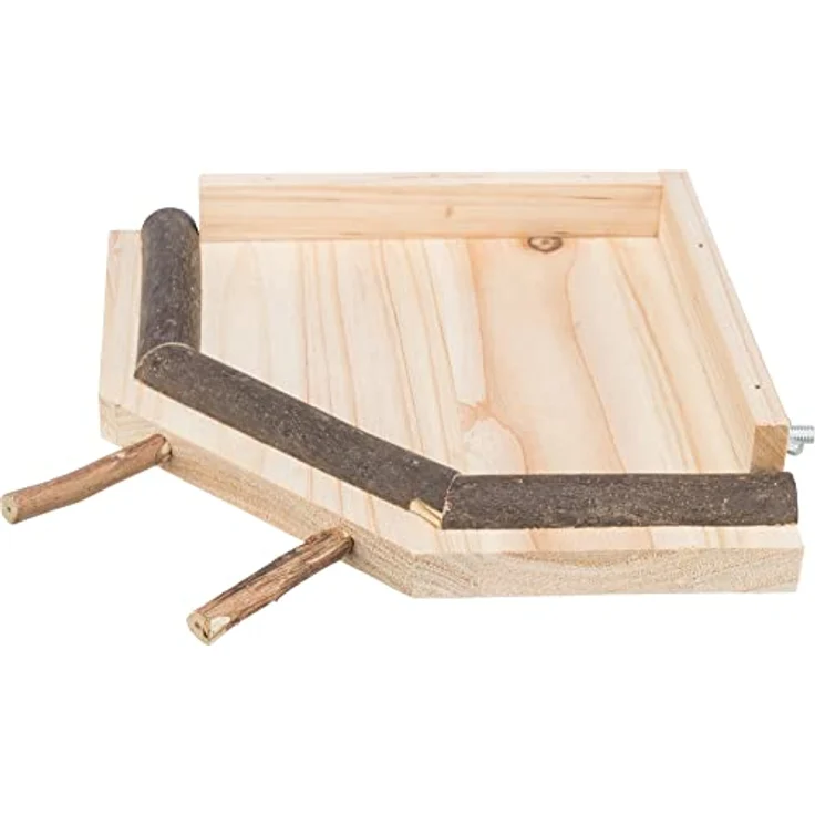 Trixie Landing Area mit Sitzstangen aus Holz, 19 × 19 cm, mit Schraubbefestigung – Bild 1