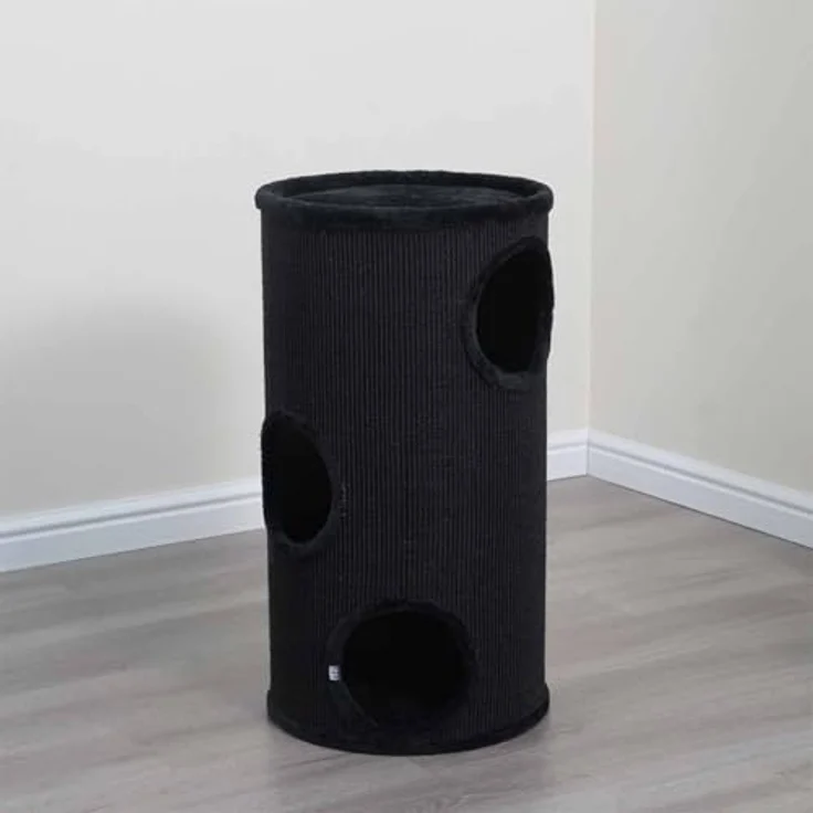 EBI Kratztonne Dublin, 76 cm hoch, mit Sisal-Bekleidung und verschiedenen Etagen, schwarz – Bild 2