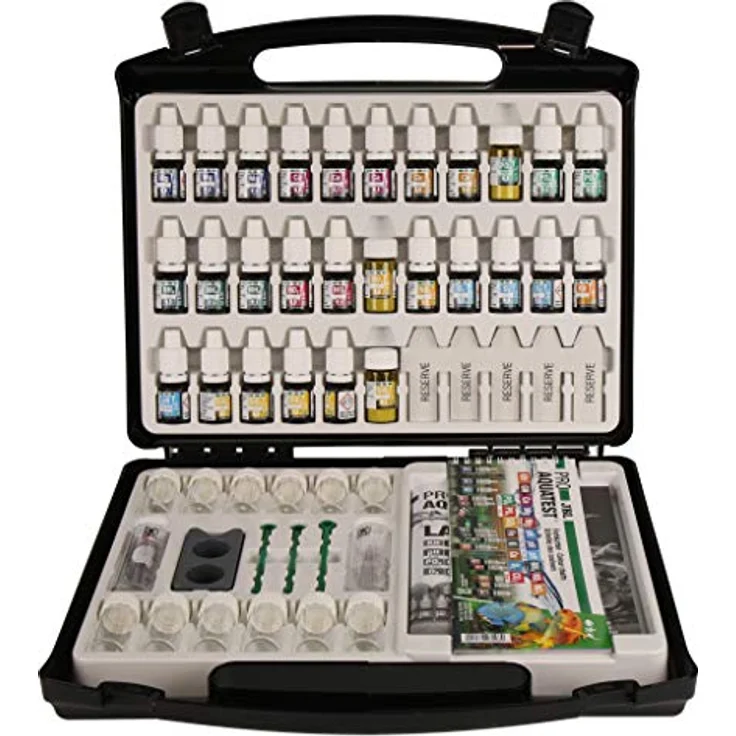 JBL Wassertest-Koffer ProAquaTest Lab Marin, mit 11 Tests für Meerwasser-Aquarien, inklusive umfangreichem Zubehör und kindersicheren Reagenzflaschen – Bild 3