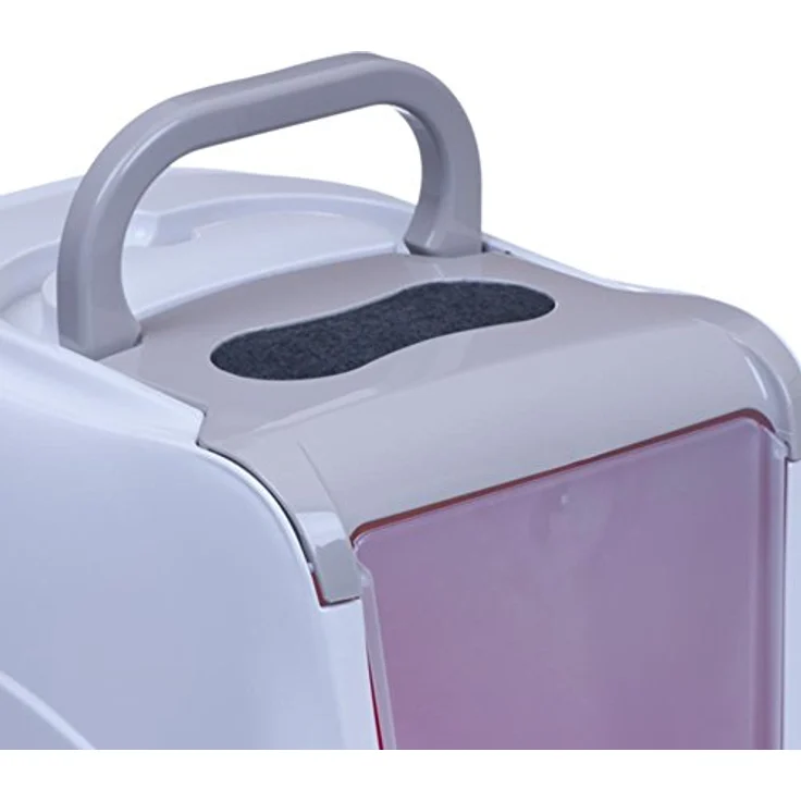 adena Katzentoilette Sondermodell 50, inkl. Schaufel und Aktivkohlefilter, graubeige mit Haube – Bild 3
