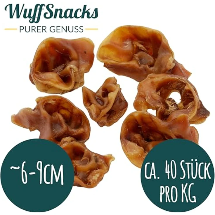 WuffSnacks Schweineohrmuscheln für Hunde, getrocknet, 10 kg, 100% Schwein, natürlicher Kauartikel zur Zahnpflege, geeignet für empfindliche Hunde – Bild 5