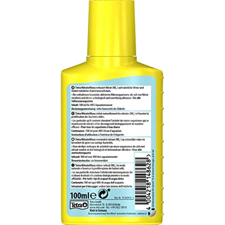 Tetra NitrateMinus, Nitratreduktion für Aquarien, biozidfreie Algenkontrolle, 100 ml für 400 Liter – Bild 2