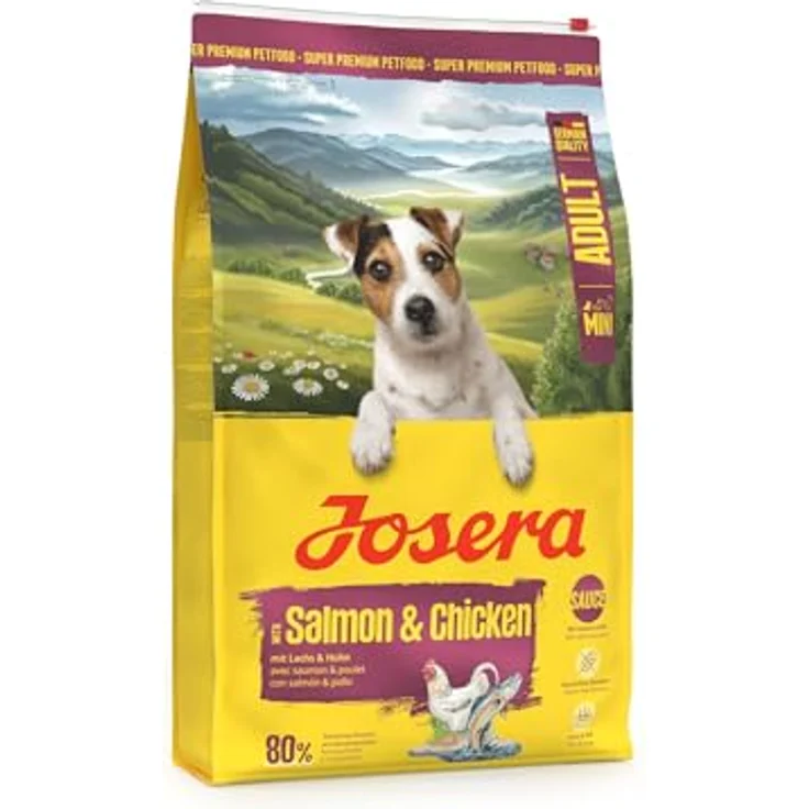 Josera Mini Adult Salmon & Chicken, glutenfreies Hundefutter für kleine Hunde, 10 kg mit knusprigen Kroketten und 80% tierischem Protein – Bild 3