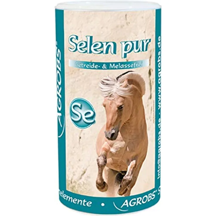 Agrobs Selen Pur, Ergänzungsfuttermittel für Pferde bei Selenmangel, 700 g – Getreide- und Melassefrei, mit Vitamin E und hochwirksamer Selenkombination