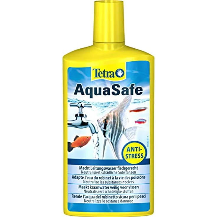 Tetra AquaSafe, Wasseraufbereiter für fischgerechtes Aquariumwasser, neutralisiert schädliche Stoffe, 500 ml Flasche – Bild 1
