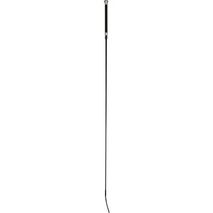 Covalliero Kerbl Dressurgerte, Fiberglas mit Glitzerapplikation, schwarz, 120 cm, Ledergriff – Bild 2