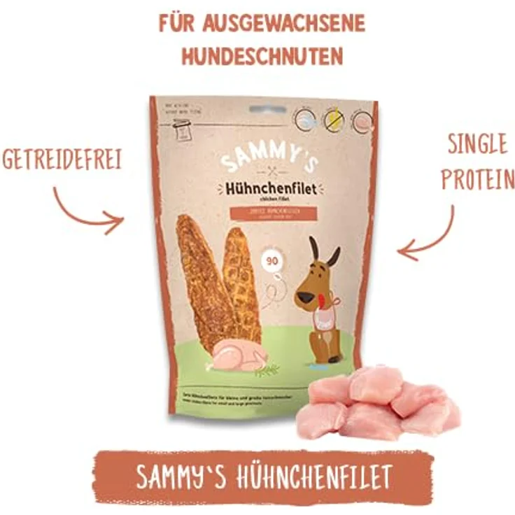 Bosch Sammy's Hühnchenfilet 190g, zarte Hundesnacks für kleine und große Feinschmecker – Bild 2
