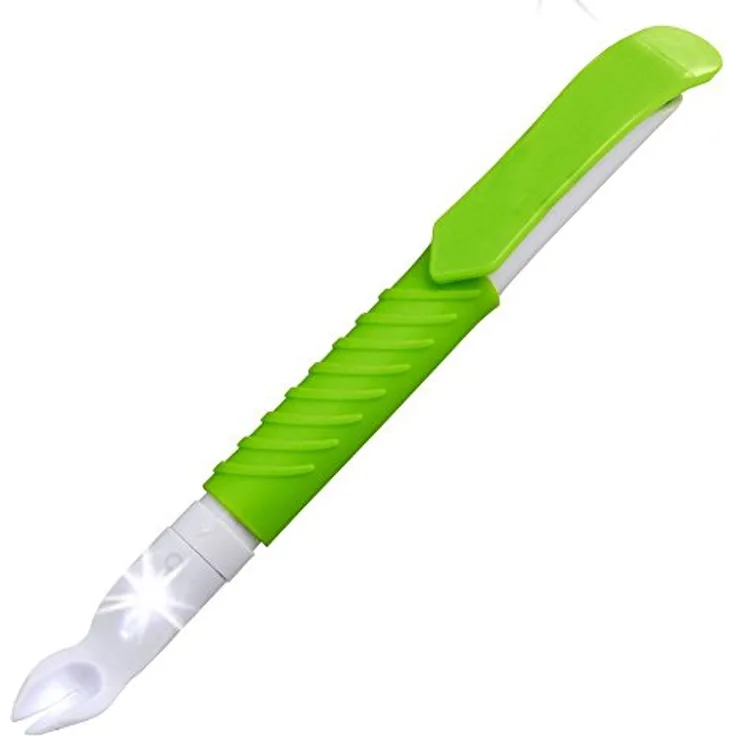 Trixie Zeckenstift mit LED-Licht, handlicher Zeckenentferner aus Kunststoff zur Erkennung bei dunklem Fell