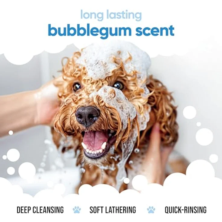 Buddycare Kaugummi-Hundeshampoo, tiefenreinigendes Shampoo mit Aloe Vera und Pro-Vitamin B5, süßer Duft, 5L – Bild 4