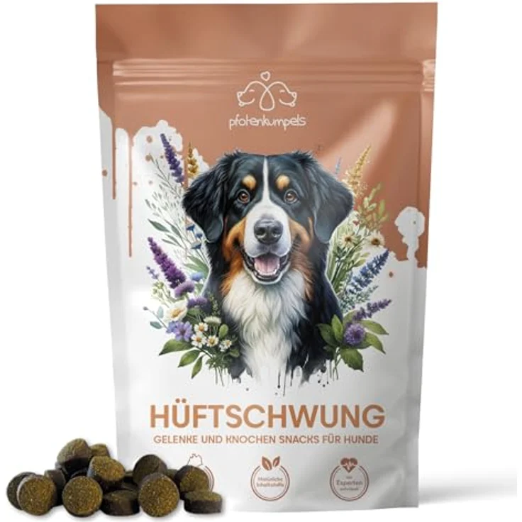Pfotenkumpels Hüftschwung Gelenk-Snack für Hunde mit 8-in-1 Formel – Insektenprotein, Grünlippmuschel & Kurkuma 200g – Bild 7