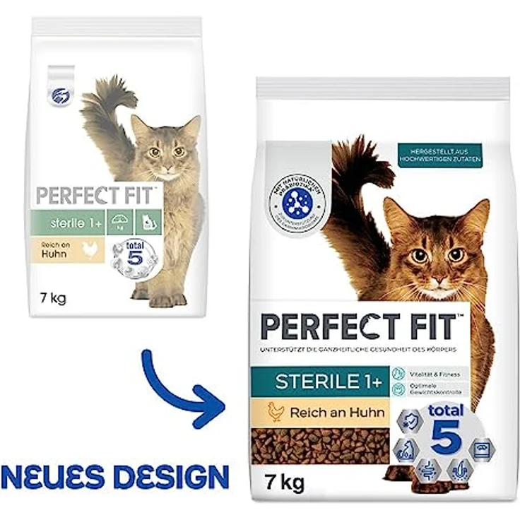 Perfect Fit Katze Sterile 1+, Trockenfutter mit Huhn, 7kg – Bild 8