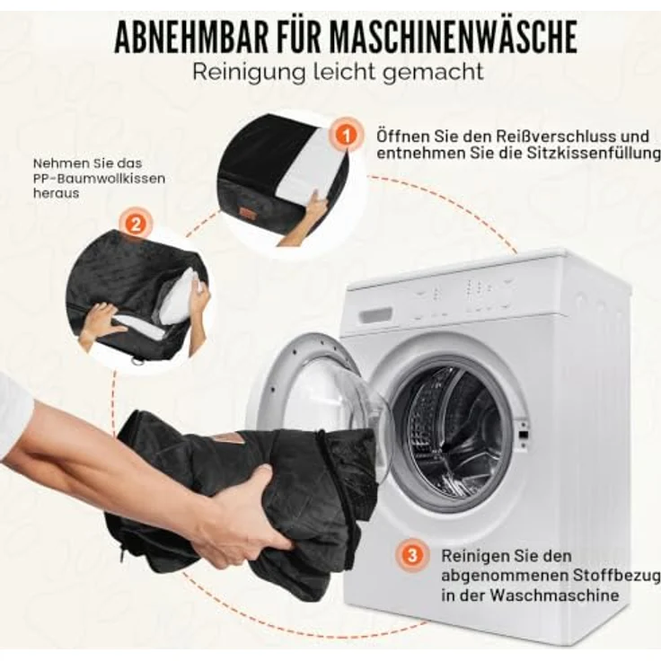 VEVOR Hunde Autositz, 600x500x670mm, für kleine bis mittelgroße Hunde bis 18kg, schwarz, mit Aufbewahrungstasche und ansteckbarer Sicherheitsleine – Bild 5