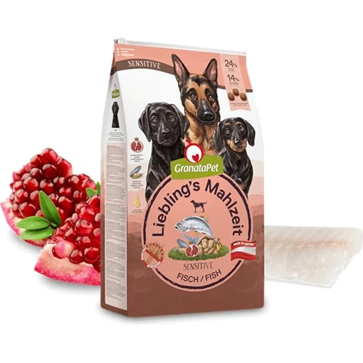 GranataPet Liebling's Mahlzeit Fisch Sensitive, Trockenfutter für Hunde, getreidefrei & ohne Zuckerzusätze, Alleinfuttermittel, 10 kg – Bild 2
