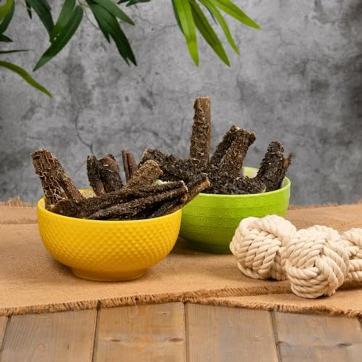 Lyra Pet® Rinderpansen groß getrocknet 12-15 cm, 5 kg, naturbelassener Kausnack, proteinreich, gut verträglich für Welpen und ältere Hunde – Bild 5