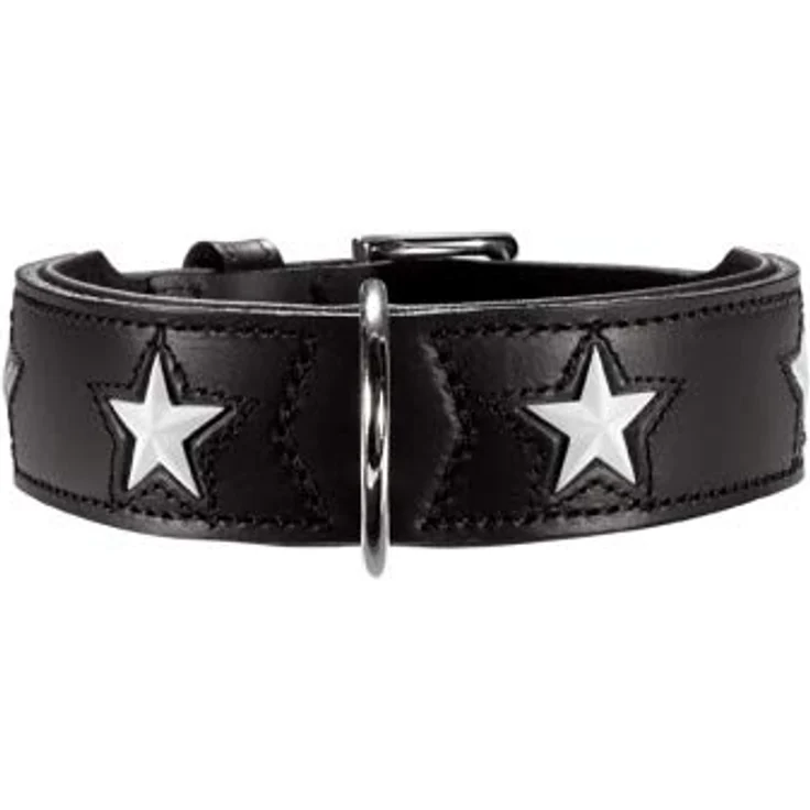 Hunter Hunde-Halsband Magic Star rot-schwarz S – Bild 5