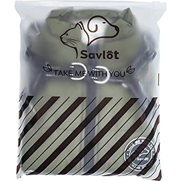 Savlot Hundejacke Wintermantel, Wasserdicht und Windbeständig mit Reflektoren, Ärmellos, Grün, S – Bild 5