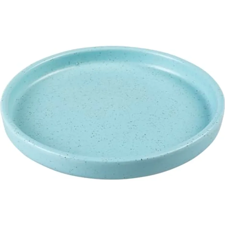 DUVO+ Futternapf Fressschale Stone Speckle, tierische Fressschale aus Keramik, spülmaschinenfest, 150 ml, türkis