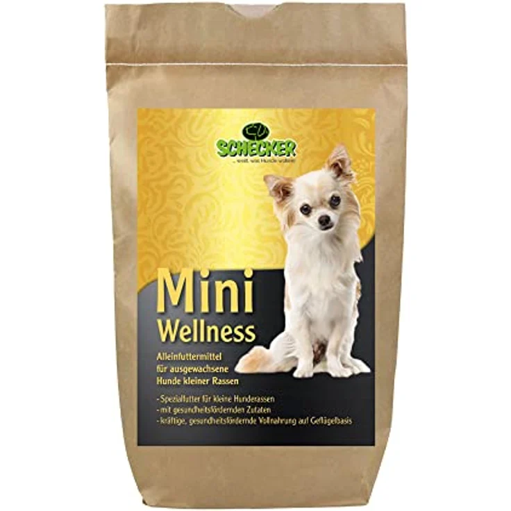 Schecker Trockenfutter Mini Wellness mit Geflügel, ideal für kleine Hunderassen, 3 kg – Bild 1