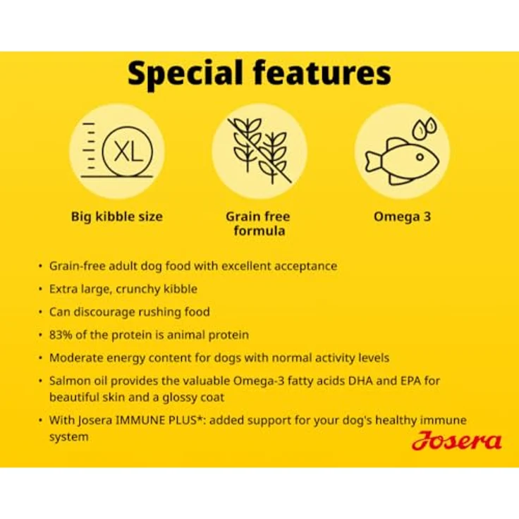 Josera Adult Duck & Sweet Potato, Getreidefreies Trockenfutter für Hunde, 12,5 kg, mit Omega 3 Fettsäuren und IMMUNE PLUS – Bild 4