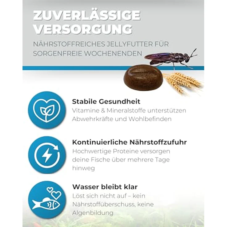 Dupla Gel-O-Drops Weekend, 12 x 2 g, nährstoffreiches Zierfischfutter für bis zu 6 Tage, leicht dosierbar, ungekühlt lagerbar – Bild 2