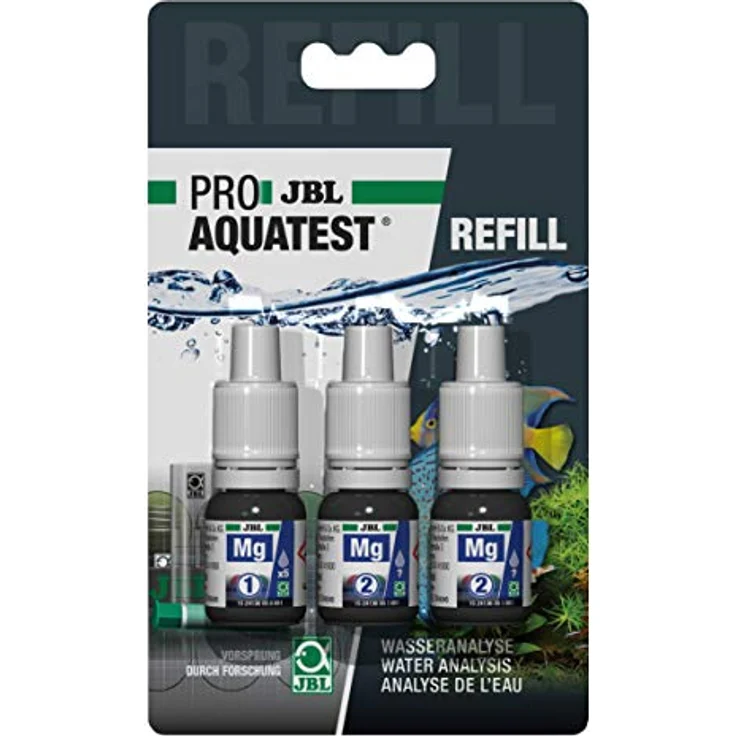 JBL Wassertest-Nachfüller ProAquaTest Mg, 3 Stück für Meerwasser-Aquarien zur Magnesium-Düngekontrolle – Bild 2