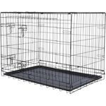 TRIXIE Home Kennel S, Hundekäfig 64 x 54 x 48 cm, schwarz, mit 2 Türen und Sicherheitsverschlüssen