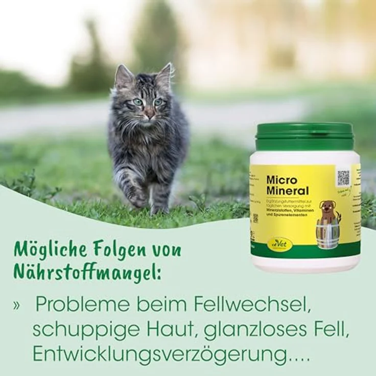 cdVet MicroMineral Hund & Katze, 150 g Mineralstoff- und Vitaminzusatz für eine gesunde Ernährung – Bild 7