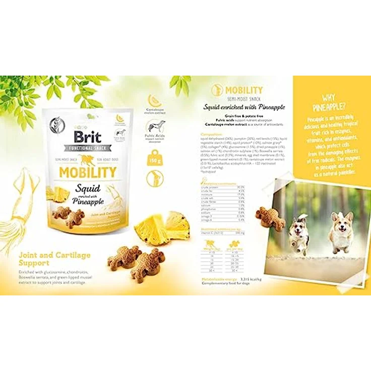 Brit Functional Snack Mobility für Knochen und Gelenke, 150 g - Hunde-Trockenfutter zur Unterstützung der Gelenkgesundheit – Bild 2