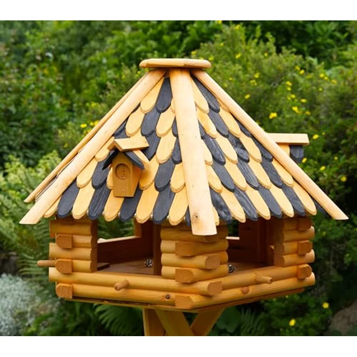 Deko-Shop-Hannusch XXL massives Luxus Vogelhaus 70 x 45 cm, Vogelfutterhaus, Vogelhäuser + absolut. Blickfang + imprägniert – Bild 2