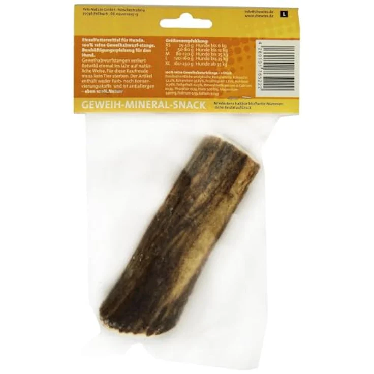 Chewies Geweih-Snack vom Rotwild L, Hundesnack für alle Altersgruppen, 160g – Bild 2
