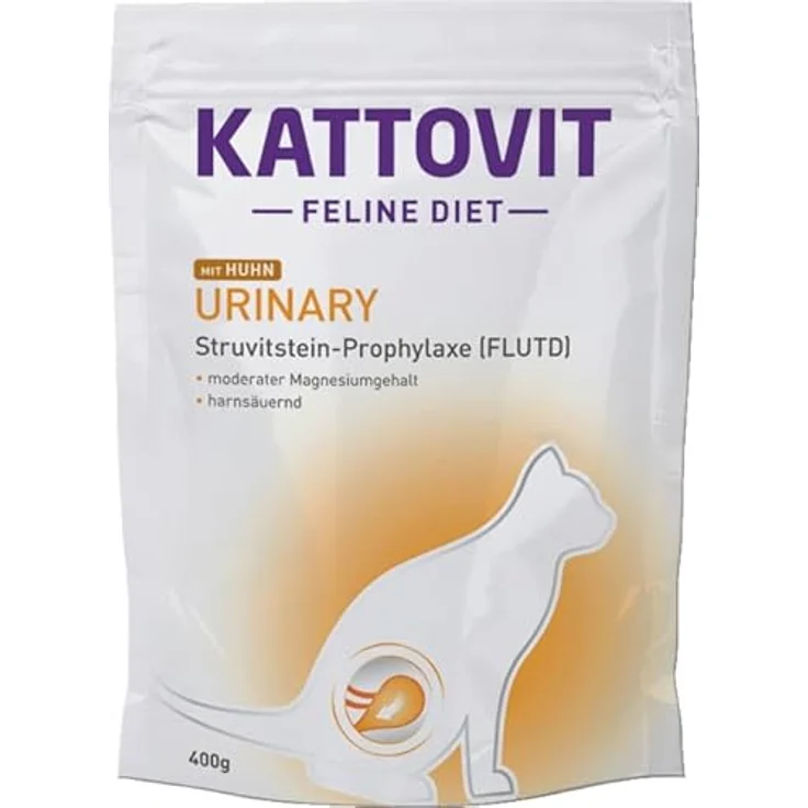 Kattovit Feline Urinary Huhn, Katzenfutter zur Vorbeugung von Harnsteinen, 400 g – Bild 2