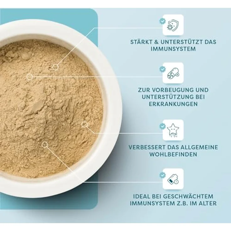Dr. Sam Premium Immunsystem Pulver für Katzen, hochdosierter Immunbooster mit pflanzlichen Inhaltsstoffen zur Stärkung der Abwehrkraft, 45g, Made in Germany – Bild 3
