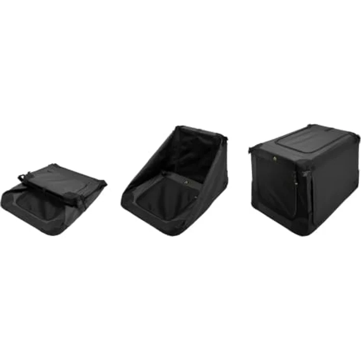 MAELSON Soft Kennel Evo, faltbare Hundebox aus 1680D Nylon mit Netzfenster, schwarz, Größe M (82x59x59) – Bild 3